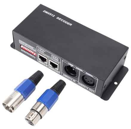 Masyrt 3 -Kanal DMX 512 RGB LED -Controller Decoder Dimmer Dimmer, 12 V Bis 24 V Eisen -Leiterplatten, Ideal für das Ambiente -Tuning in Bars und Hotels