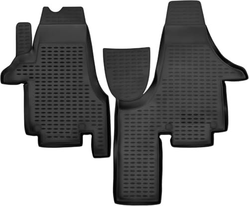 ELEMENT 3D Gummimatten Fussmatten Set passend für VW Multivan Transporter T5 | 2004-2020 | 100% passgenaue Auto Fußmatten, robuste Universal Fußmatte Auto, Gummimatten Auto