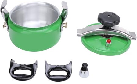 SIXRUN Cooker a Pressione, Grande capacità Facile da Aprire e Chiudere la Stufa a Gas Doppia Inferiore, Pentola per Pentole, Lega di Alluminio Stufa Multipla Universalmente Applicabile (3L)