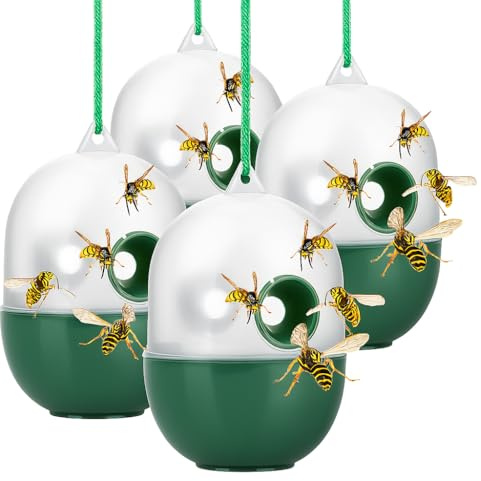Insektenfalle - Lebendfalle zum Aufhängen - tierfreundlicher Insektenschutz für außen - Insektenfänger aus Kunststoff - Humane Insektenabwehr (4)