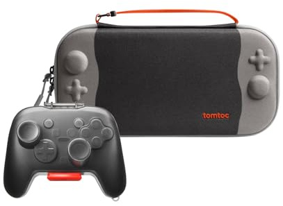 tomtoc Slim Carrying Case for Nintendo Switch 2 Model 2025 with a Hard Carrying Case for Nintendo Switch 2 Pro Controller
