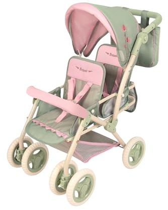 Puppenwagen Zusammenklappbarer Zwillingswagen mit Tasche Botanic DeCuevas 90368