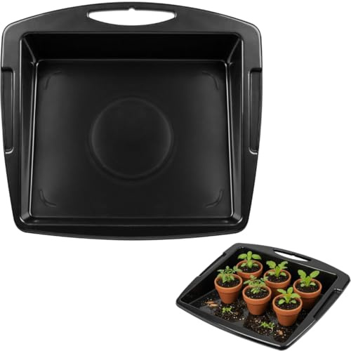 VR7 Potting Tray Large Heavy Duty Plastic Garden Soil Mixing Tray with Handles - Seed Starting Repotting Tray Indoor Outdoor Balcony Greenhouse Gardening