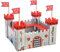 Le Toy Van – Pädagogisches Castles Collection Rollenspiel „Meine erste Ritterburg“ aus Holz – Rot | Ritterburg Spielset aus Holz für Kinder Modellburg für Mädchen & Jungen | TV256