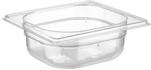 APS GN – Bandeja 1/6 65 mm de Profundidad, 1 L, 176 x 162 policarbonato de microondas y temperat ureig Nung a Partir de 40 °C hasta + 100 °C