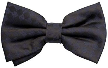 Fabio Farini - Elegante karierte Herren Fliege Querbinder für jeden Anlass in verschiedenen Farben Schwarz Blau