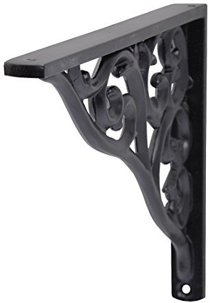 Duraline Support à Tablette Console Baroque, 23 x 18 cm, Noir