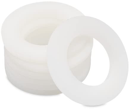 50 Rondelles/pièces d'écartement, similaire à DIN 125, plastique, couleur naturelle
