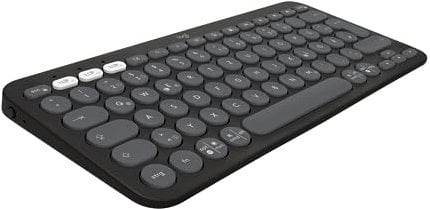 Logitech Pebble Keys 2 K380s - QWERTZ German Layout, Graphite