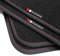 teileplus24 EF146 Fußmatten Gummimatten Exclusive-line Design kompatibel mit Nissan Qashqai 2 J11 2013-2021, Naht:Rot