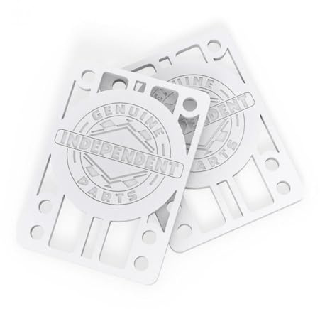 Indy Skateboard Riser Pads (Pack of 2) White 1/8