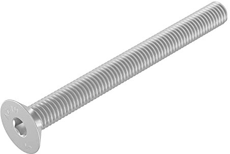 Vis à tête fraisée SECCARO M6 x 65 mm, acier inoxydable V2A VA A2, DIN 7991 / ISO 10642, six pans creux, 20 pièces