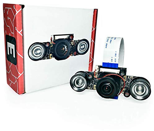 Electreeks® | NEU | Raspberry Pi Kamera Modul mit Automatik Infrarot-Sperrfilter - Full HD Pi Cam V2 Nachtsicht mit Infrarot LEDs (175° Super Weitwinkel-Objektiv)