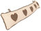 Brown Heart Fabric Door Draught Excluder Stopper Doormat Cushion Draft Stopper Spring Summer Home Gift Draft Excluder For Doors