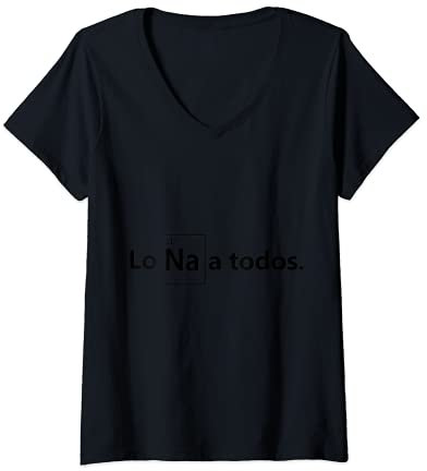 Mujer Los Sodio a Todos Los Odio a Todos Lo Na Graciosa profesor Camiseta Cuello V