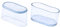 Flyshop Stuhlbeinkappen, PVC Schutzkappen, geruchlos, kratzfrei, oval 25 x 50 mm (2,5 x 5,0 cm), 8 Stück, Transparent