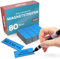 MrMag® 80 Magnetstreifen zum beschriften - blau - Whiteboard Magnete 60x20mm - Magnet-Etiketten beschreibbar - beschreibbare Magnetschilder