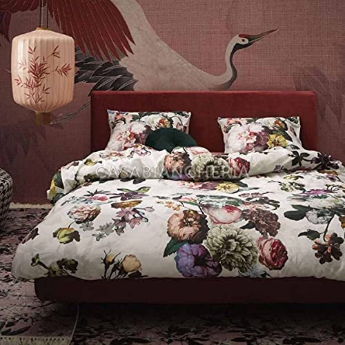 ESSENZA Home Bettwäsche-Set für Doppelbett Fleur Ecru-Ecru