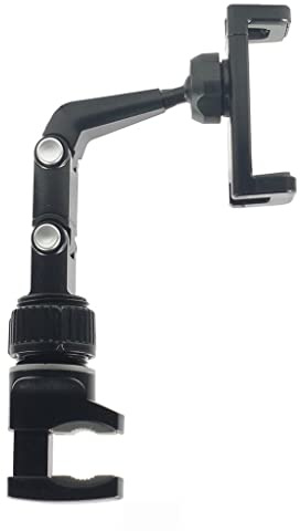 F Fityle Support de téléphone pour Guitare Support de Microphone Support de Diffusion Clip Support de Support de Musique pour Musiciens de Guitares, Gris-Noir