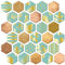 MORCART Hexagon Magnete für Magnettafel, Kühlschrankmagnete für Kühlschrank Whiteboard Küche Schulschränke Klassenzimmer Lustige Dekorative Magnete Geschenke für Erwachsene Kinder (Grüne Blätter)