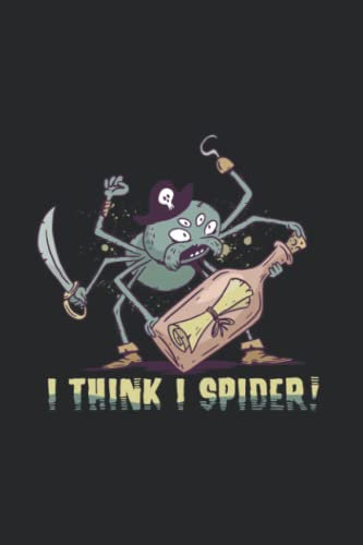 Denglisch: I think i spider!: Notizbuch / Notizheft für Denglish Sprüche A5 (6x9in) liniert mit Linien