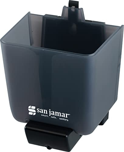 San Jamar Klassischer Seifenspender aus Kunststoff, manuell, zur Wandmontage, nachfüllbar, 850 ml, Black Pearl