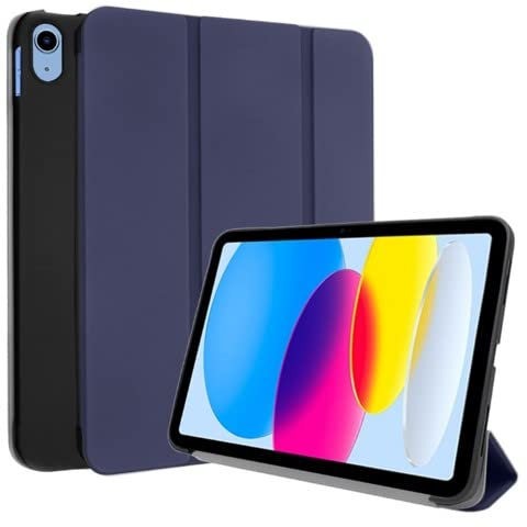 TECHGEAR iPad 10 Custodia (10 Generazione) Smart Case Cover Tri-Fold [Compatibile con Penna] con Protezione d'angolo [Spegnimento/Sveglia Automatico] per iPad 10 2022, 10.9 Pollici