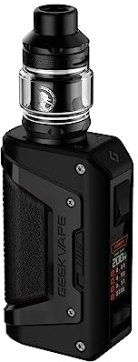TVDC Geekvape Aegis Legend 2 Kit | Compact and Comfortable | Larger Air Inflow & Better Performance | 18650 Batteries (Not Included) | 2ml Cartridge No Nicotine (Classic Black)