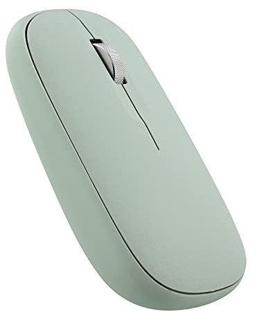 T'nB - Souris sans Fil Design Tendance Coloré, Double Connexion Bluetooth et USB-A, Haute Autonomie, Mode De Veille Automatique, Précision 1200 DPI, 3 Boutons - Vert