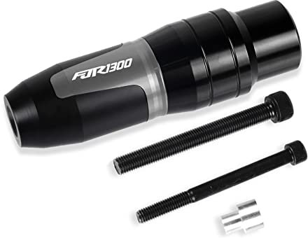 APLUZ Motorrad Aluminium Crash Pads Auspuff Sliders Crash Protector Für Yamaha Für FJR1300 Für FJR 1300 2004-2017 2014 2015 2016 Zubehör Sturzpad (Farbe : Grey)