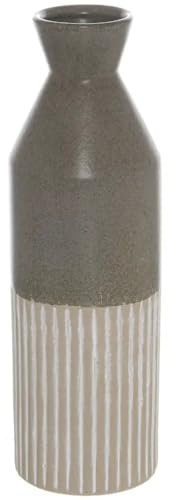 Mason Collection Vase Ellipse, Keramik, hoch, Grau
