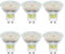 SCNNC LED-Leuchtmittel GU10 MR16 230 V 5 W Warmweiß 3000 K 500 lm, nicht dimmbar, entspricht Halogen-Spot 50 W, 50 mm, LED-Reflektorlampe GU10 für Deckenleuchte, Schrankbeleuchtung, 6 Stück