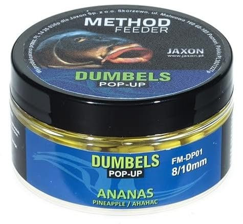 Konger Jaxon Boilies POP-UP 10mm 30g für Method Feeder Methode Karpfenangeln Karpfenfischen Grundfutter (Ananas/FM-DP01)