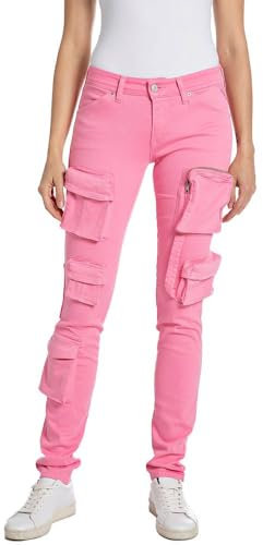 Replay Damen Akyla Jeans, 367 Candy Pink, 27W EU