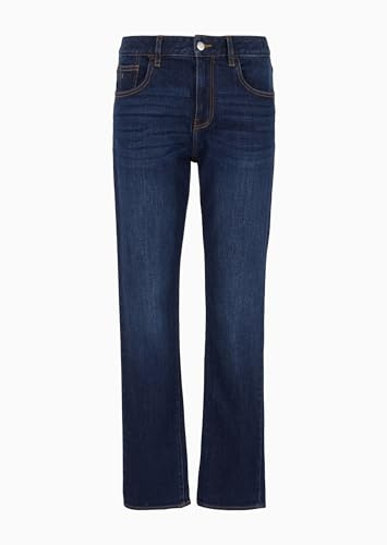 Armani Exchange Men's J13 Slim Fit Comfort Cotton Denim Pants Indigo Denim,36