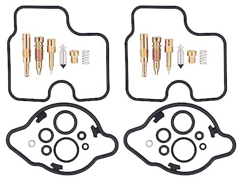 Vergaser Reparatursatz Umbausatz Motorrad Gummi Dichtung Vergaserdichtsatz Schwimmerventil Hauptdüse Gemischschraube O-Ring Motorradvergaser Reparatur Satz für Honda CB500 PC32 PC26 CB 500 S 1994-2003