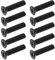 Create idea 10PCS M5x22mm Drill Bit Chuck Left Hand Fixed Threaded Screw Drill Bit Chuck Handle Adapter Bolt Locking Screw for Electric Drill Black