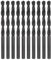 sourcing map 10pcs Jobber Drill Bits 5mm (3/16) Nitride Coated High Speed Steel (HSS) 4241 Twist Drill Bits for Stainless Steel Copper Aluminum Alloy Metal Wood Plastic, Black