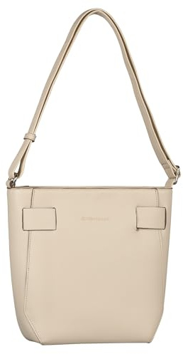 TOM TAILOR Paige Damen Hobo Bag Schultertasche Klein Weiß