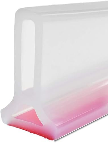 Bantie 2m/78inch Collapsible Shower Splash Guard, Translucent Shower Barrier Stopper Water Splash Guard Blocker Retention System for Bathroom Kitchen Wet and Dry Separation.(1.18''W*1.97''H)