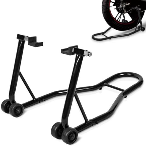 SOARS Caballete Trasero, Gato de Moto con Capacidad de Carga de hasta 400 kg, Caballete de Montaje de Acero, Ayuda de Montaje, Caballete de Rueda Trasera