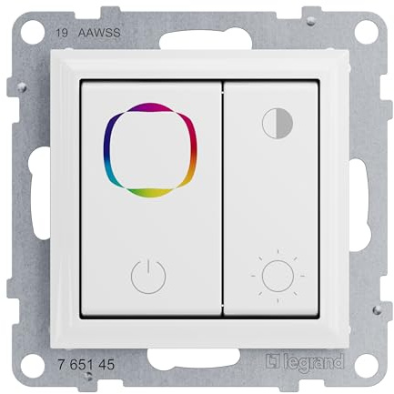 LEGRAND, SEANO RGB-Dali-Dimmer 1 Bereich, manuelles Wechseln der Farben für DALI Vorschaltgeräte und Treiber Farbe: Ultraweiß, 765145