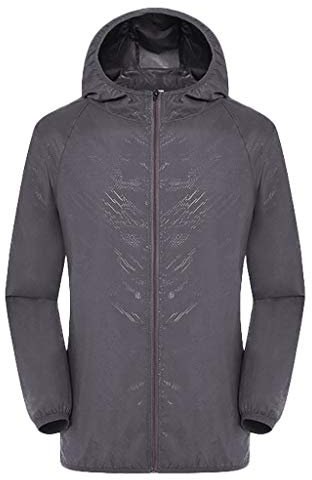 Vestes coupe-vent et imperméables pour femmes, coupe-vent ultra léger, manteaux décontractés pour hommes, vestes en cuir doublé en polaire pour homme, gris, L