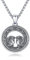 PARYFO Halskette mit 12 Sternzeichen 925 Sterling Silber Zwillinge Anhänger Sternzeichen Halskette Astrologie Horoskop Anhänger Schmuck Geschenke für Männer Frauen Unisex