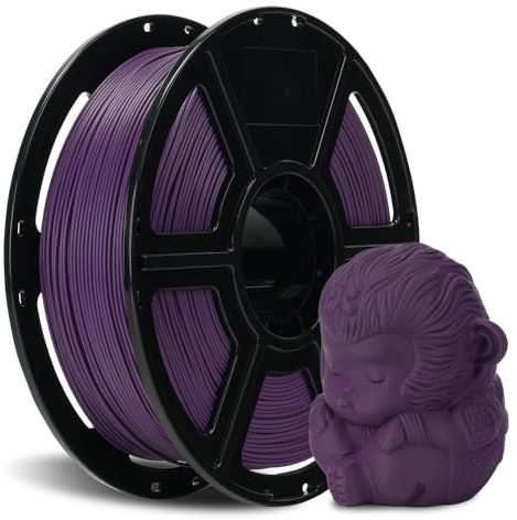 FLASHFORGE Kohlefaser PLA Filament 1.75mm, Kohlefaserverstärktes PLA 3D Drucker Filament, 1KG Spule Maßgenauigkeit +/- 0.02mm, hohe Festigkeit & hohe Abriebfestigkeit (Iris Purple)