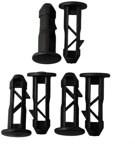 Dependable and Long Lasting 67mm x 31mm Black Plastic Wheelie Bin Lid Hinge Pins (3 Pairs)