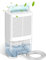 Dehumidifier 2000ml, Dehumidifiers for Home, Portable Ultra Quiet & Auto Shut Off Dehumidifiers for Bathroom, Dual Semiconductor Air Dehumidifier for Wardrobe, Bedroom, Closet, Basements