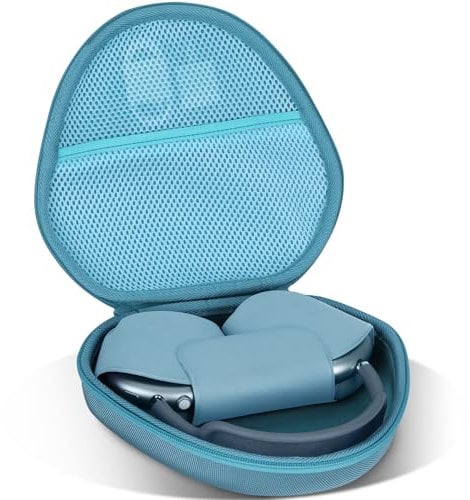 Lebakort Hard Case Compatible with Apple AirPods Max Wireless Over-Ear Headphones (Sky Blue Case)