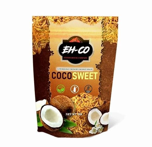 Baked & Sweetened Coconut Flakes – CocoSweet Classic Flavour: Crispy, Crunchy and Criminally Delicious Bliss, Perfect for Snacking, and Culinary Creations with its Tropical Taste 68g