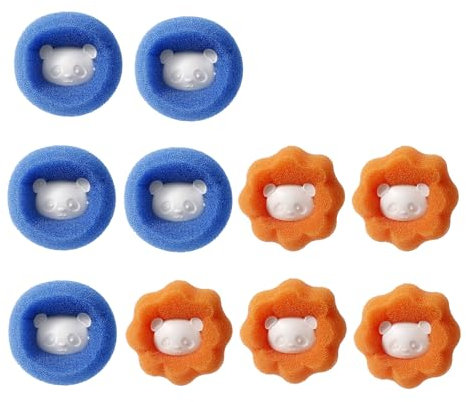 atnayo 10Pcs Pet Hair Remover Washing Machine, Cat Dog Hair Catcher, Reusable Lint Balls